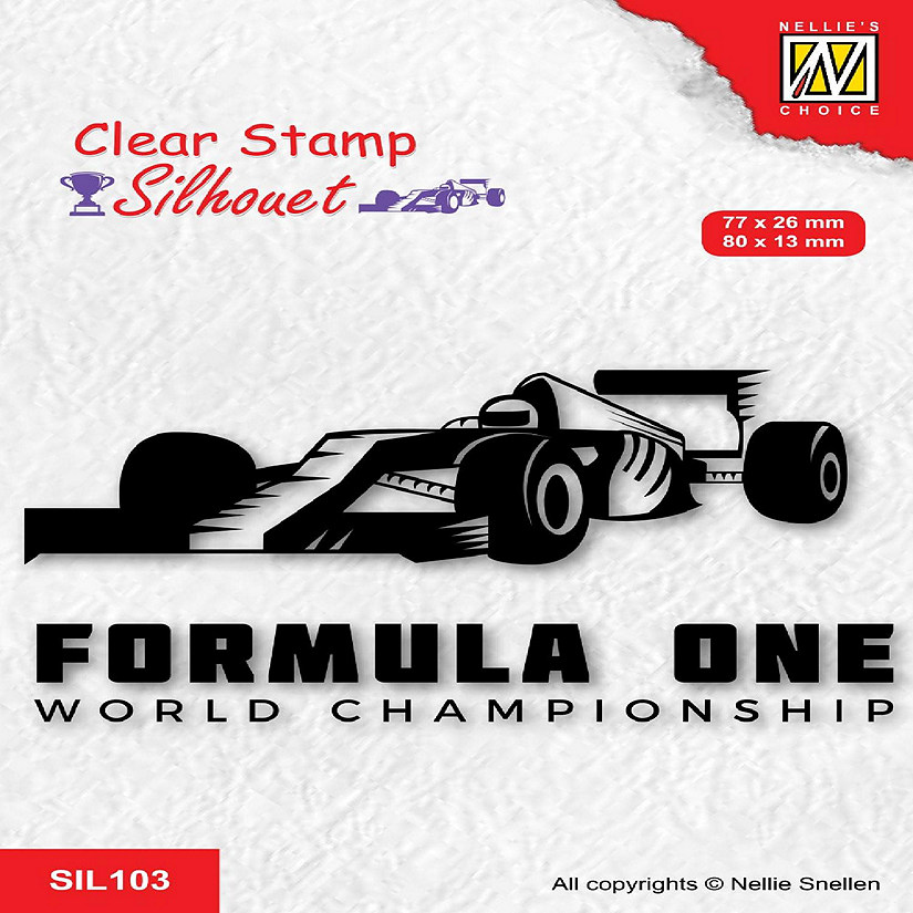 Nellie's Choice Clear Stamp Silhouette  Formula One Series2 Image