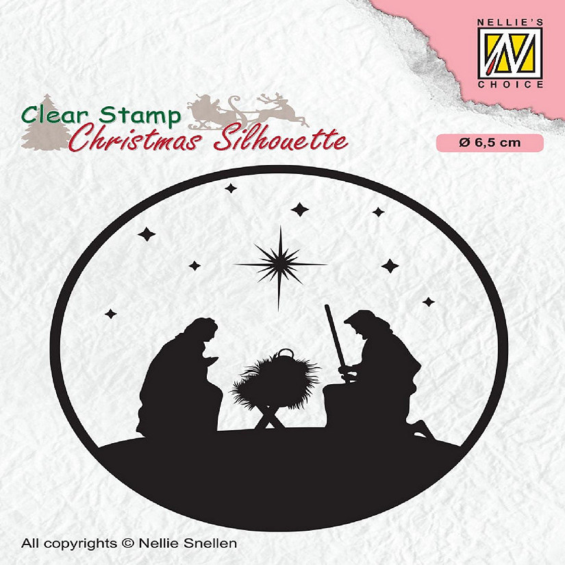 Nellie's Choice Clear Stamp Silhouette Nativity 3 Image