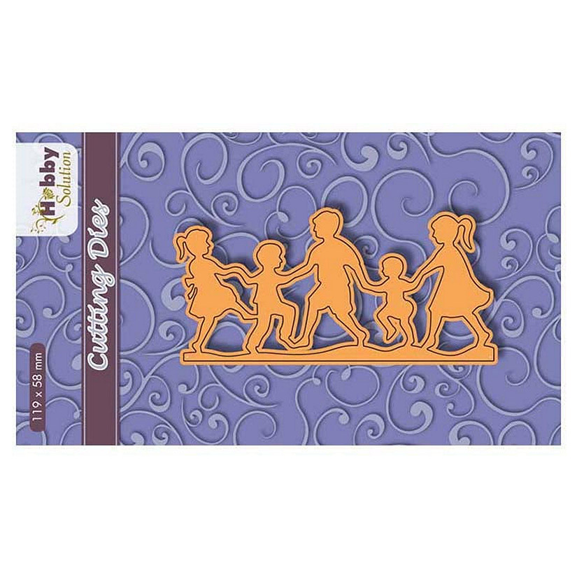 Nellie's Choice Hobby Solution Cutting Dies Dancing Children Image