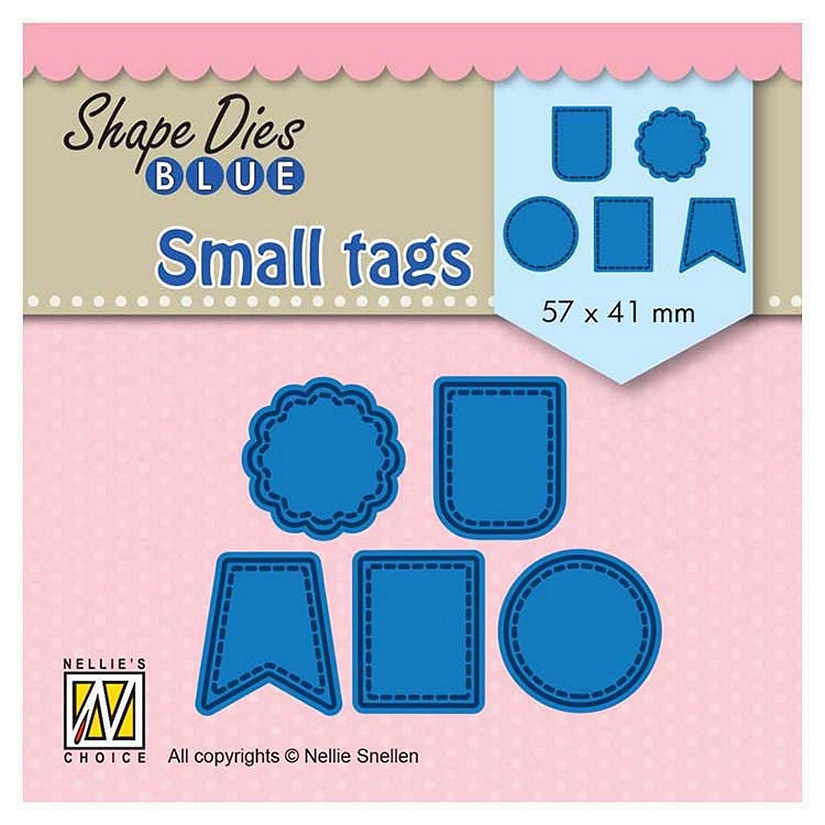 Nellie's Choice Shape Dies Blue Small Tags Image