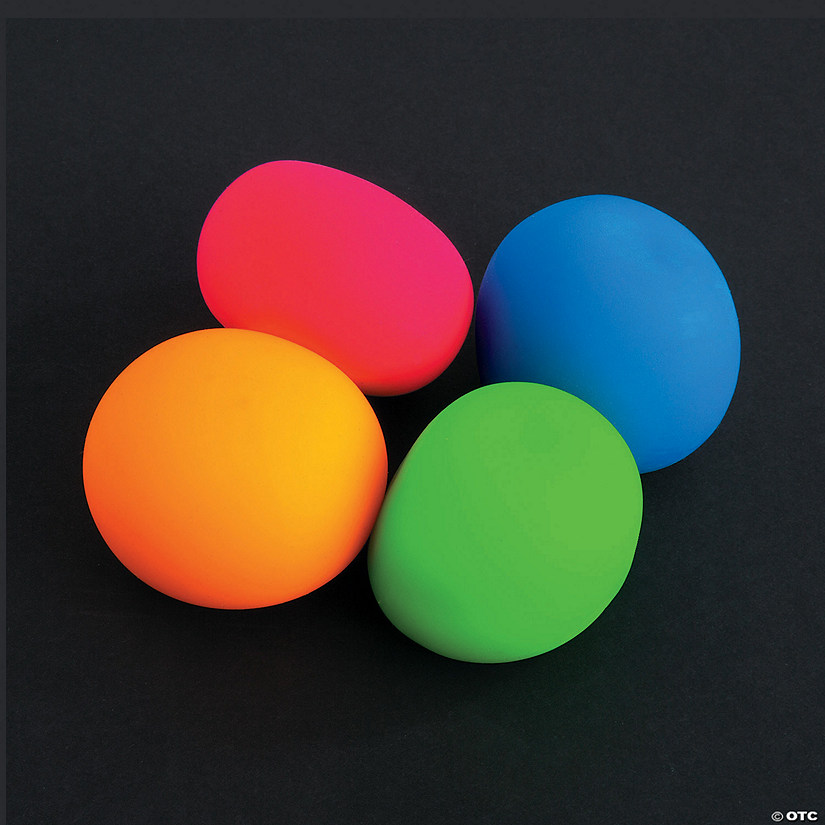 Neon Stretch Balls - 4 Pc. Image