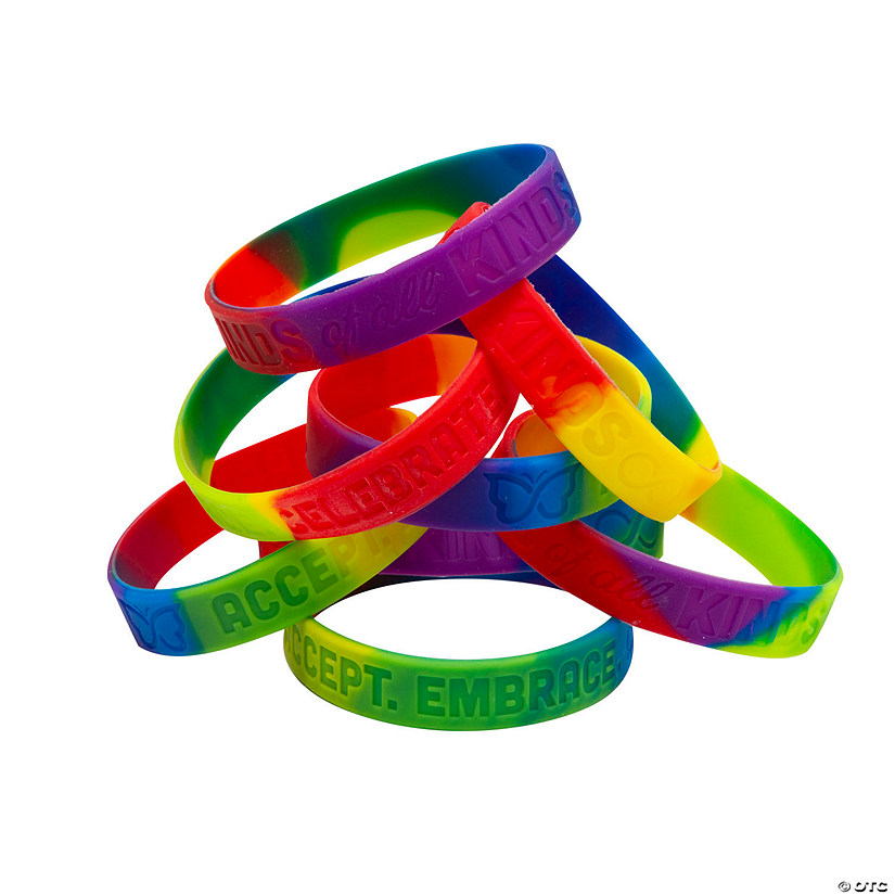 Neurodiversity Rubber Bracelets - 24 Pc. Image
