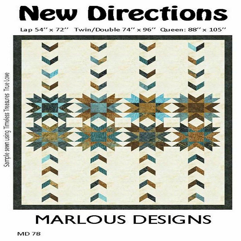 New Directions Quilt Pattern, 3 sizes -Marlous Designs Image