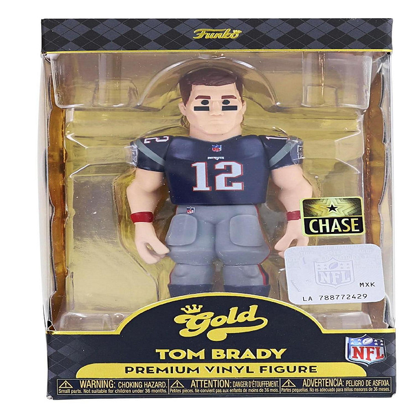 New England Patriots NFL Funko Gold 5 Inch Vinyl Figure  Tom Brady Chase Image