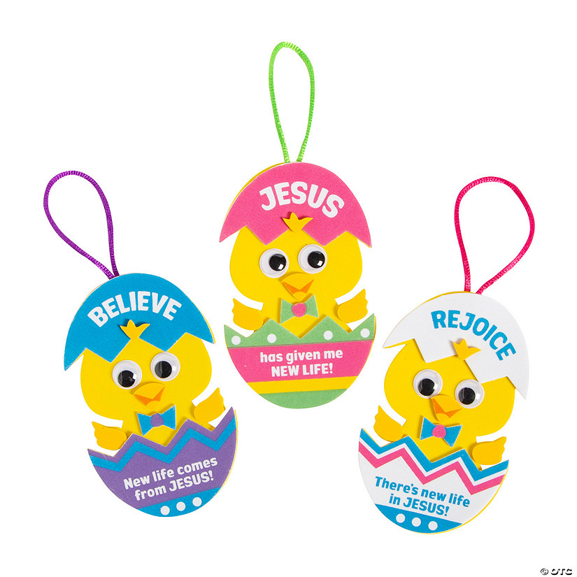 New Life in Jesus Baby Chick Ornament Craft Kit - Makes 12 Image