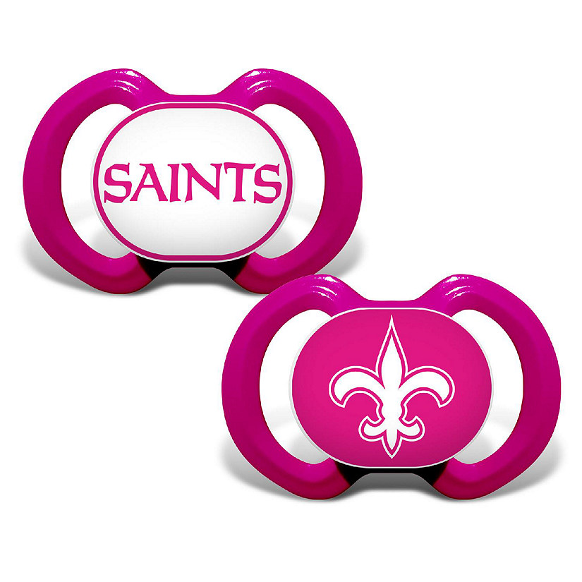 New Orleans Saints - Pink Pacifier 2-Pack Image