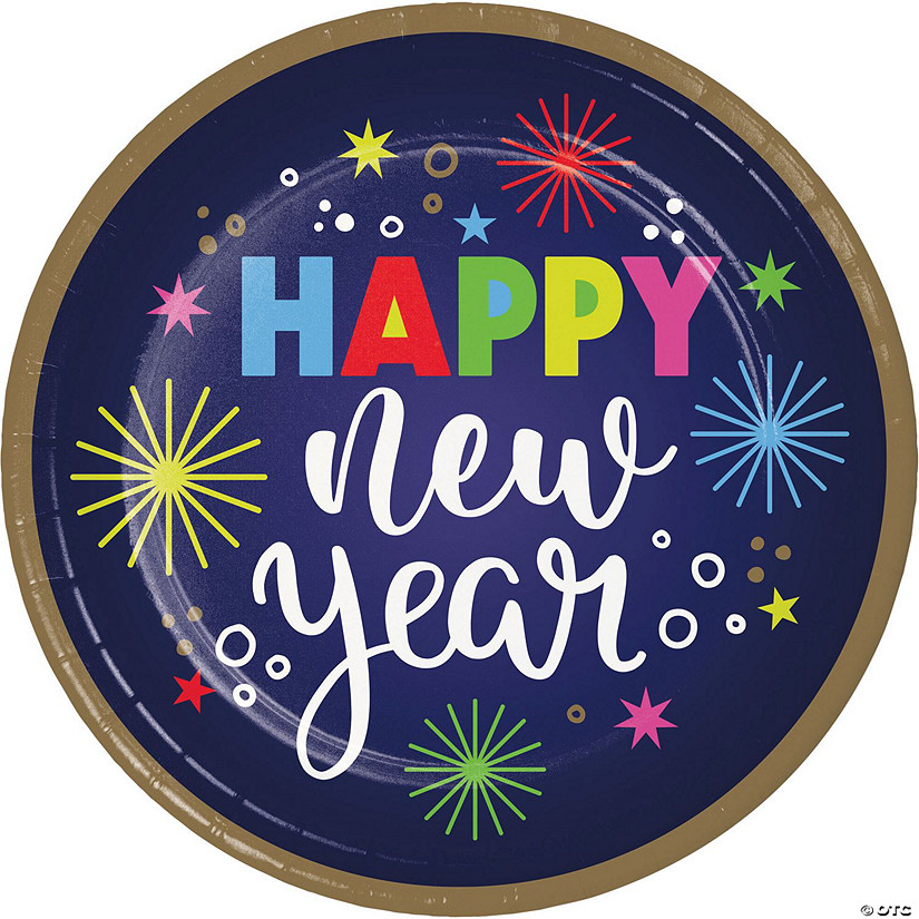 New Years Eve Paper Plates Image