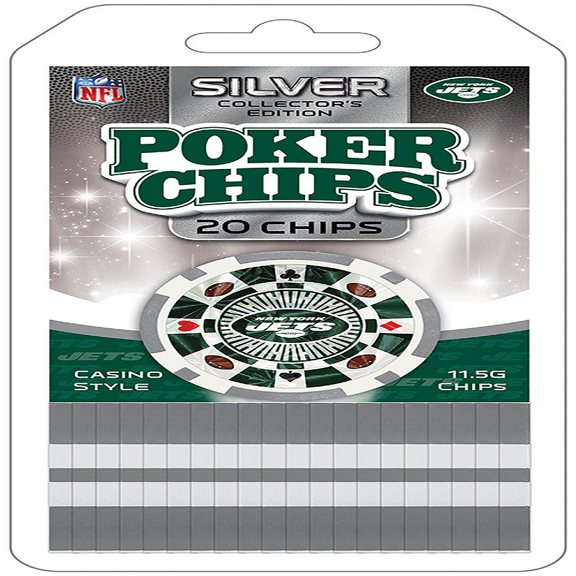 New York Jets 20 Piece Poker Chips Image
