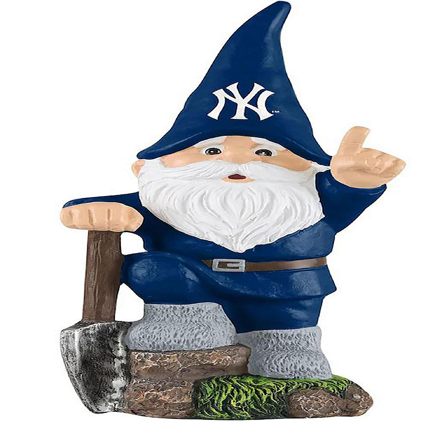 New York Yankees MLB 10.5 Inch Shovel Time Garden Gnome Image