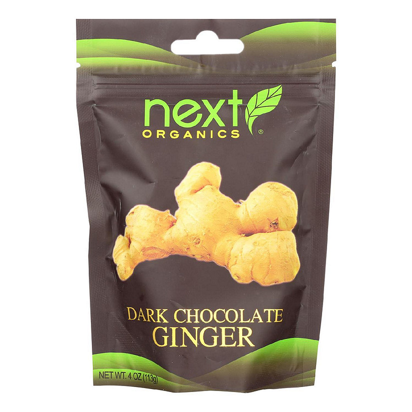 Next Organics Dark Chocolate Ginger  - Case of 6 - 4 OZ Image