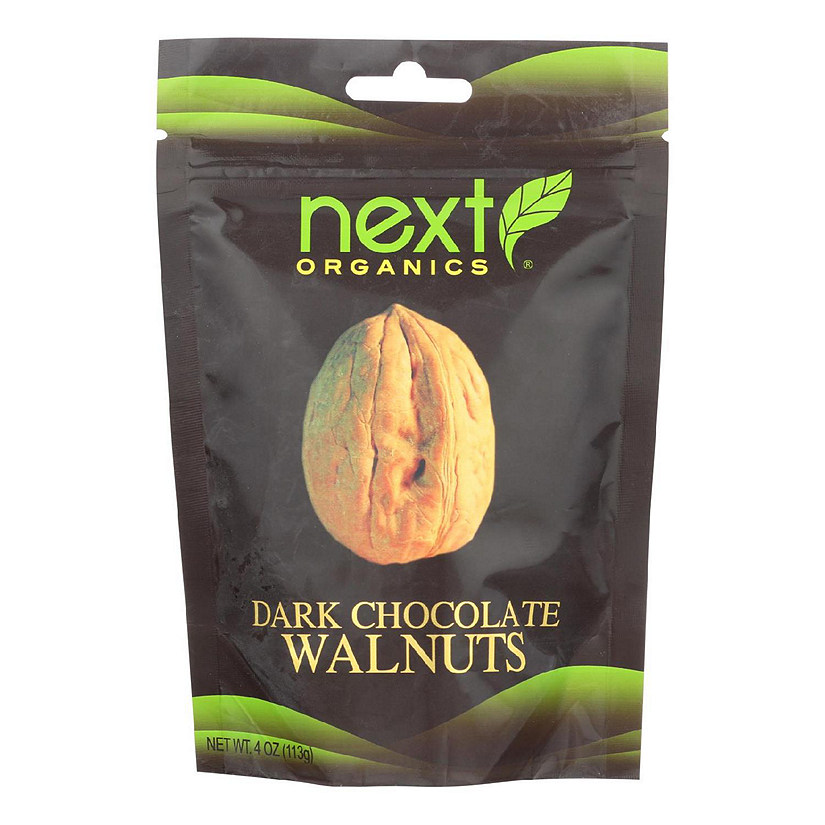 Next Organics Walnuts, Dark Chocolate  - Case of 6 - 4 OZ Image