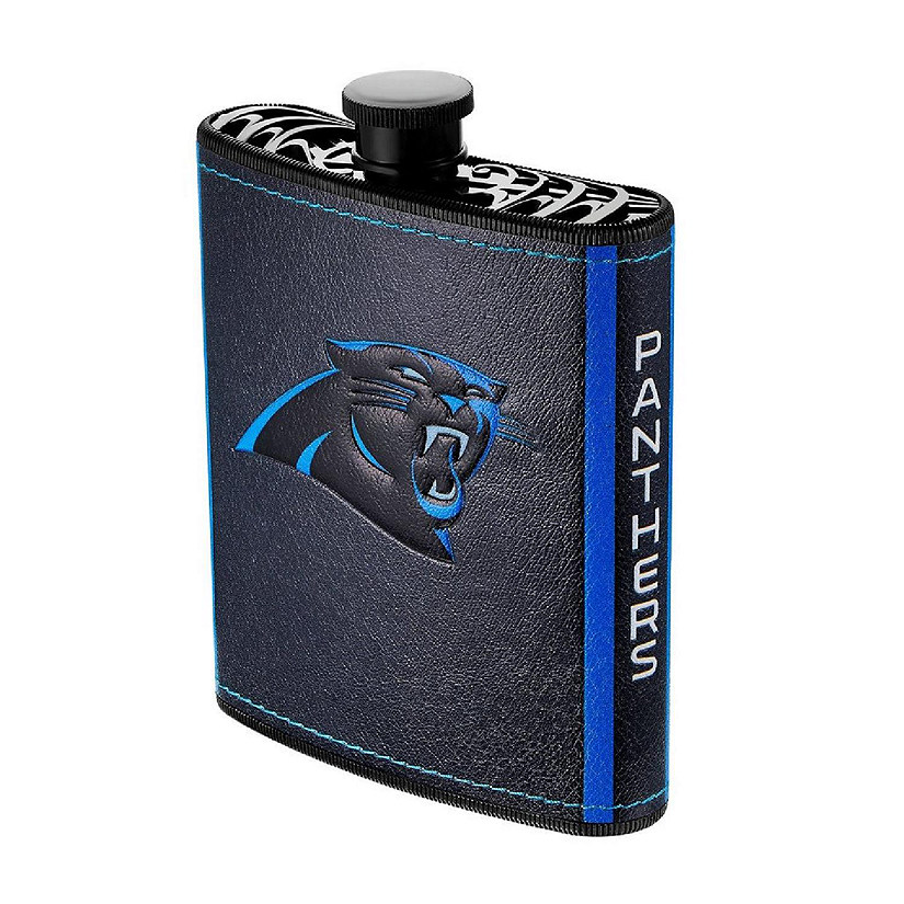 NFL 2pc Flask 7oz. with Funnel Carolina Panthers Image