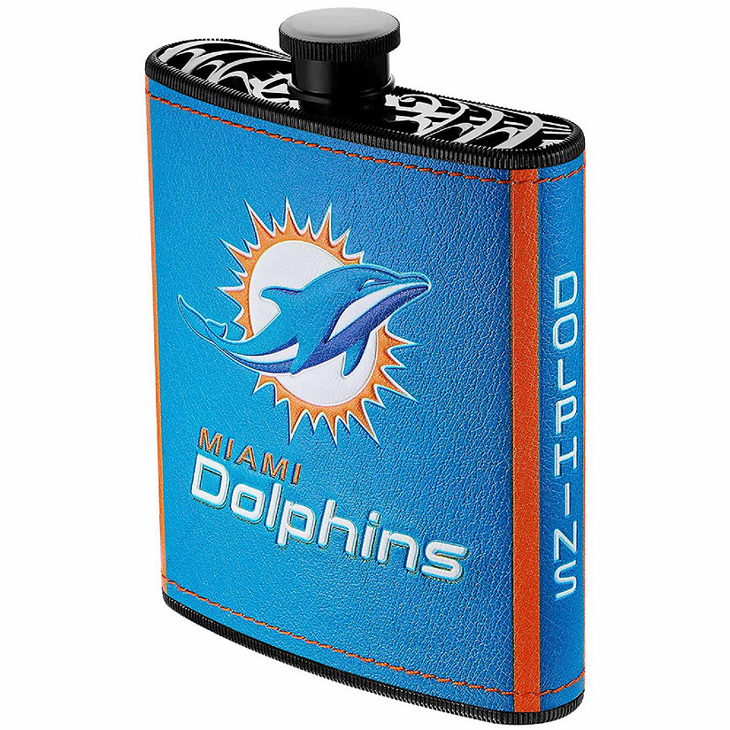 NFL 2pc Flask 7oz. with Funnel - Miami Dolphins Image