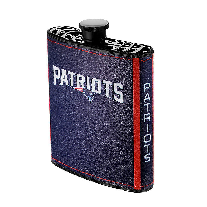 NFL 2pc Flask 7oz. with Funnel New England Patriots Image