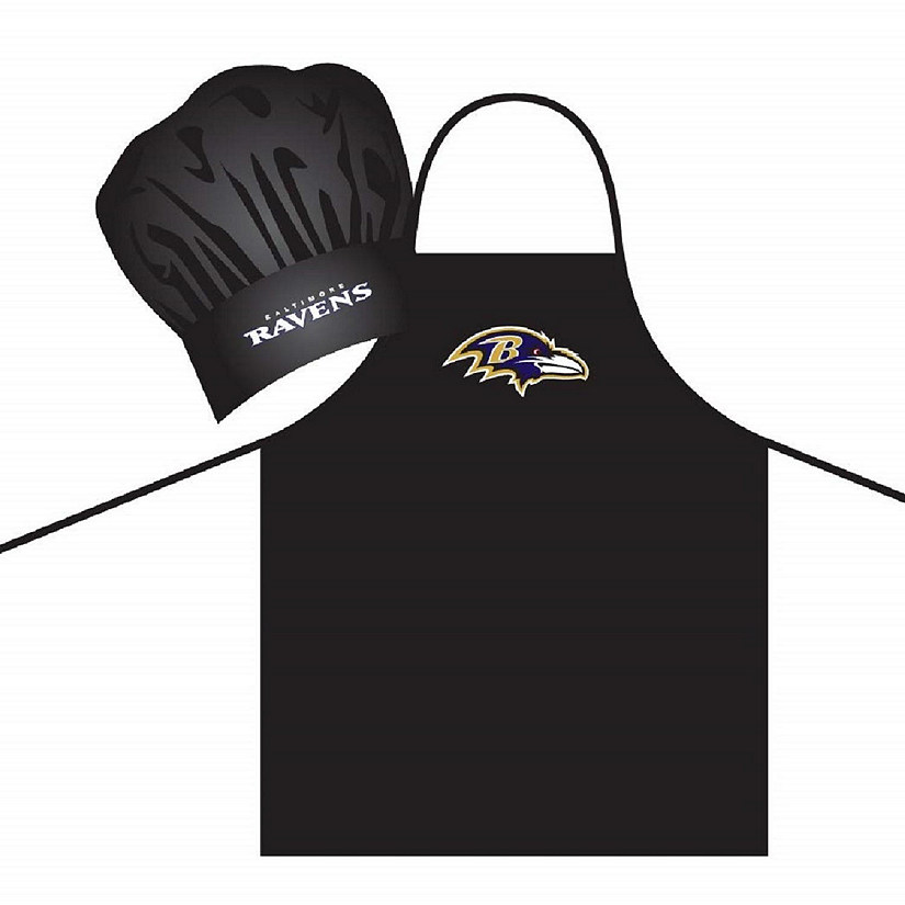 NFL Apron & Chef Hat Combo  - Baltimore Ravens Image