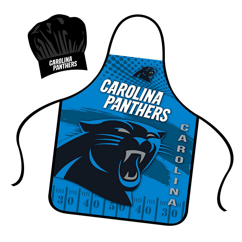 NFL Apron and Chef Hat Set  Carolina Panthers Image