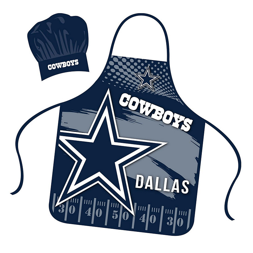 NFL Apron and Chef Hat Set  Dallas Cowboys Image