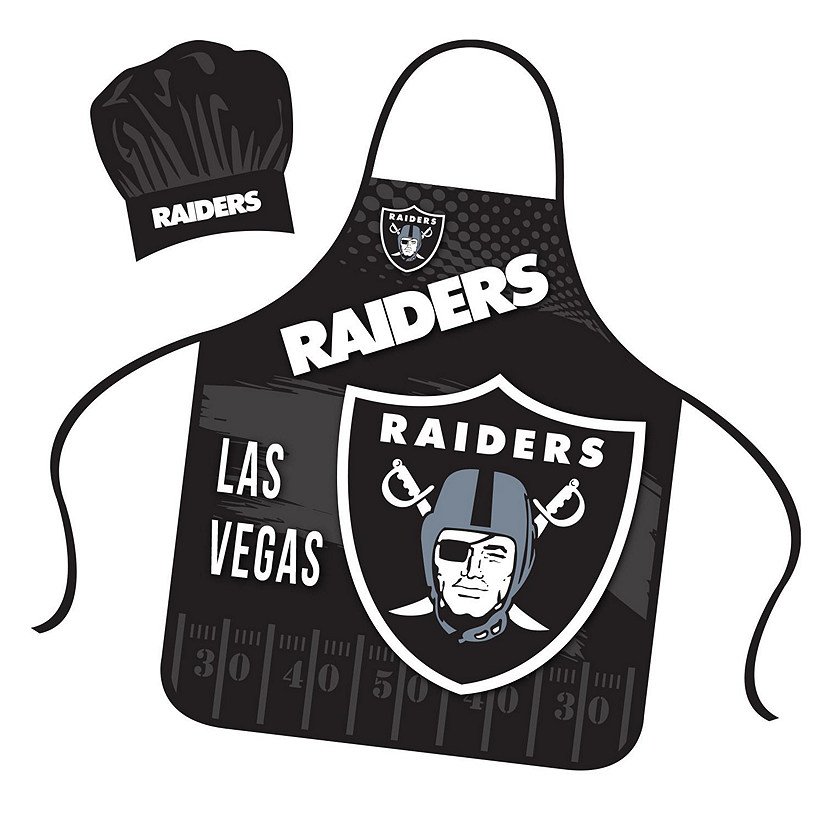 NFL Apron and Chef Hat Set  Las Vegas Raiders Image