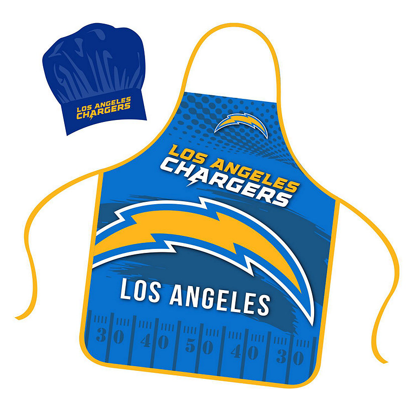 NFL Apron and Chef Hat Set  Los Angeles Chargers Image