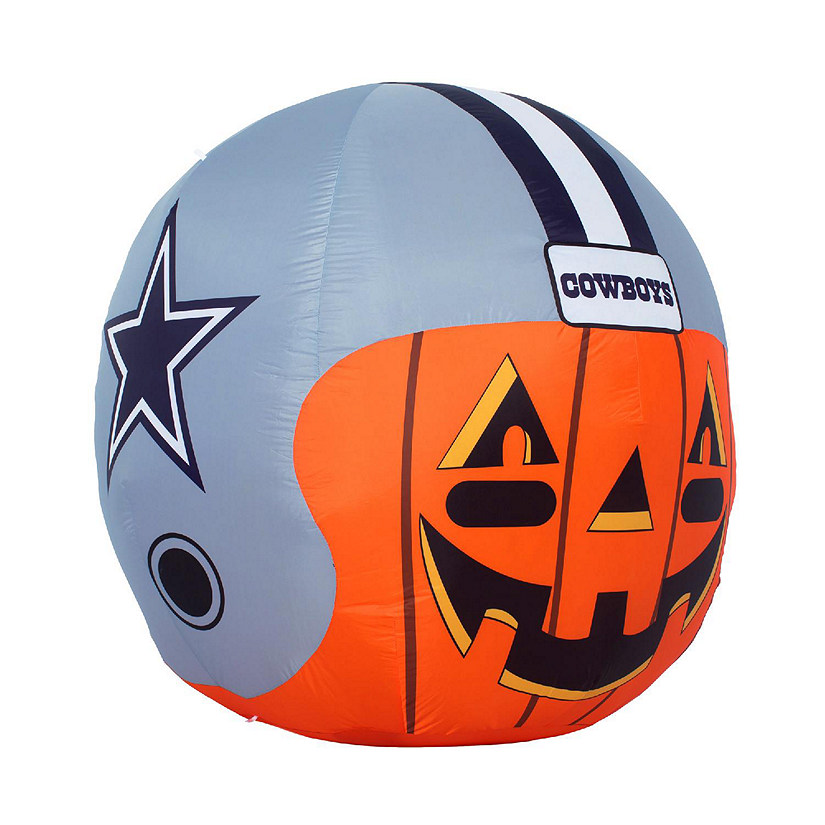 NFL Dallas Cowboys Inflatable Jack O' Helmet, 4 ft Tall, Orange Image
