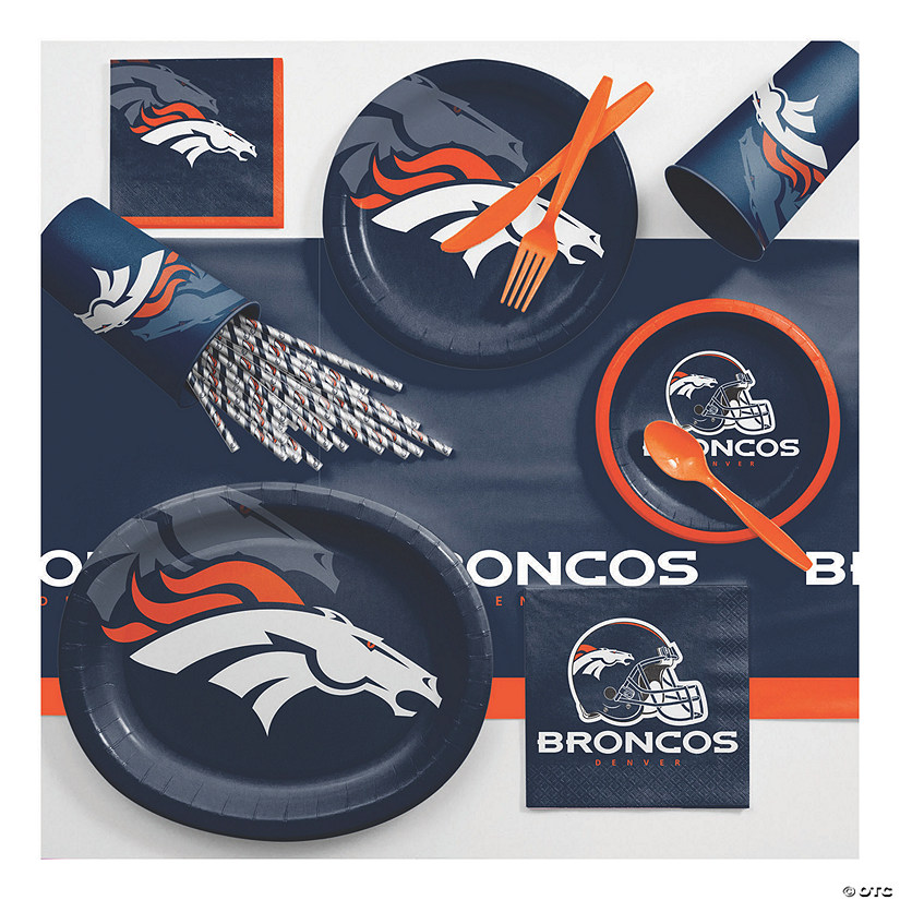 Nfl Denver Broncos Ultimate Fan Party Supplies Kit Image