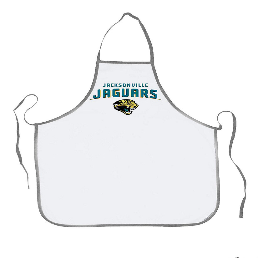 NFL Football Jacksonville Jaguars Sports Fan BBQ Grilling Apron Grey Trim Image