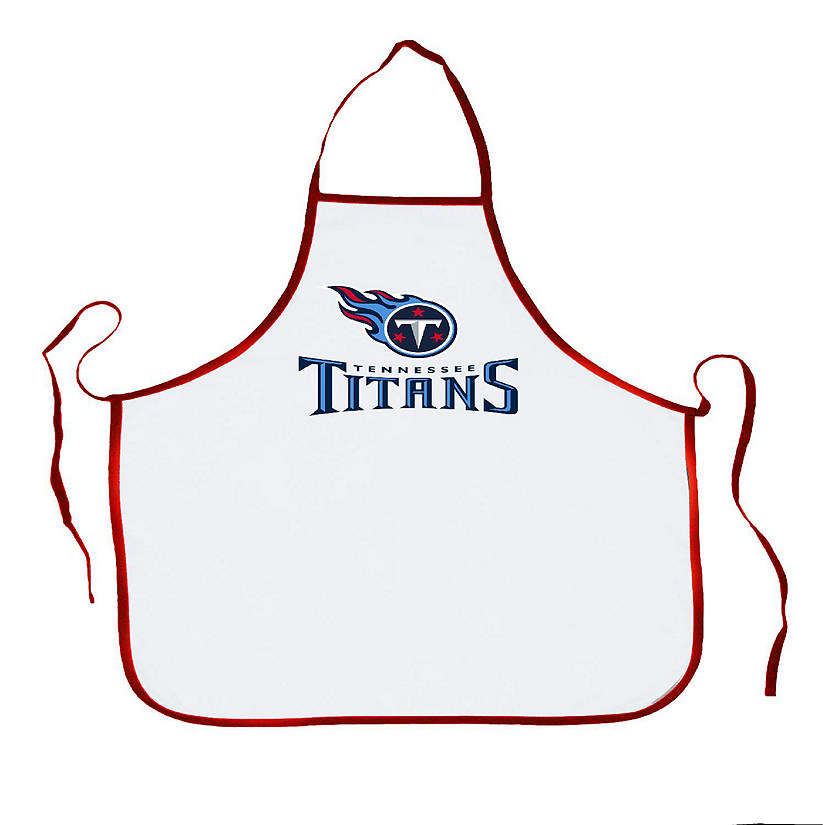 NFL Football Tennessee Titans Sports Fan BBQ Grilling Apron, Red Trim Image