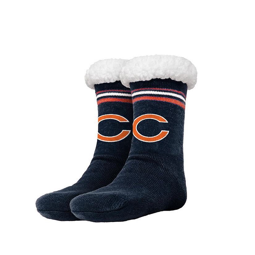 NFL Footy Sherpa Sock Slippers - Chicago Bears (Women's 6-10) Image