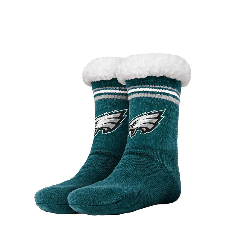 NFL Footy Sherpa Sock Slippers - Philadelphia Eagles (Women's 6-10) Image