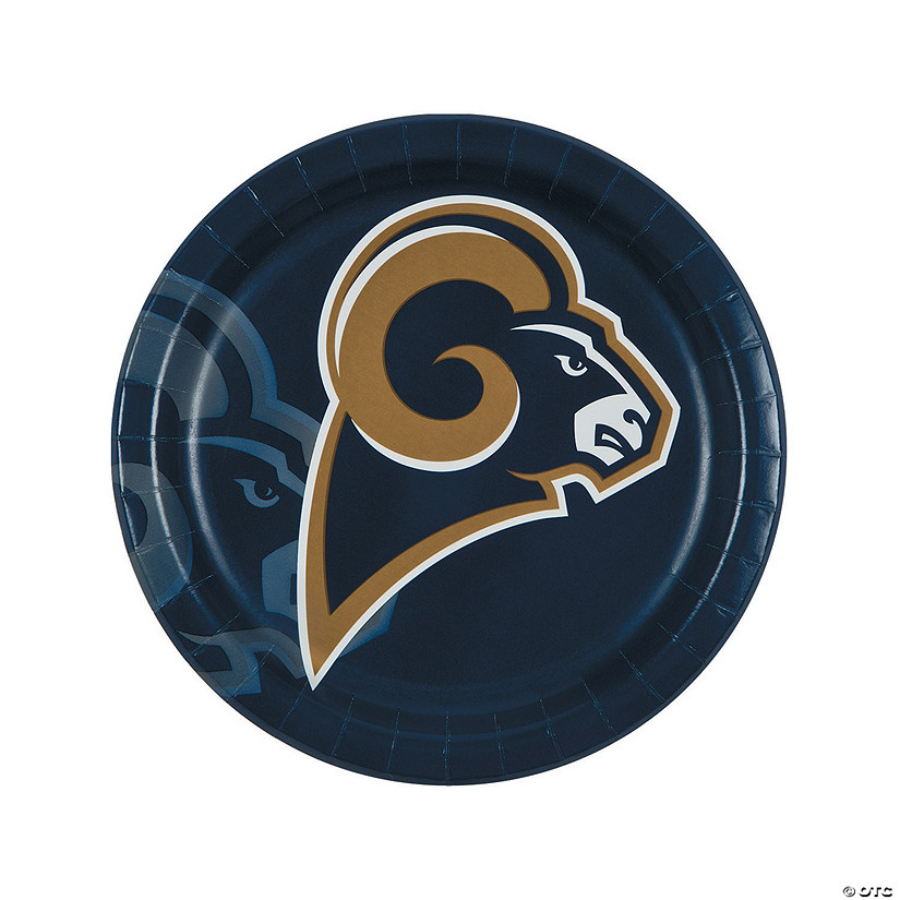 NFL&#174; Los Angeles Rams&#8482; Paper Dinner Plates - 8 Ct. Image