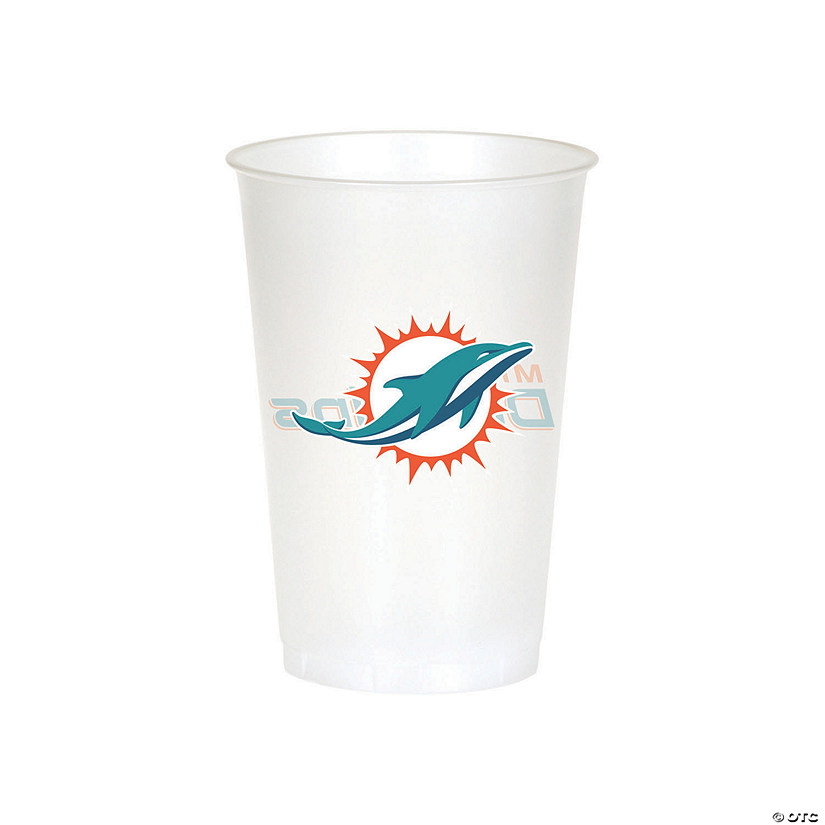 Nfl Miami Dolphins Plastic Cups 24 Count Image