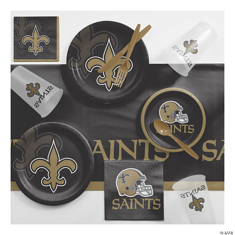 Nfl New Orleans Saints Party Supplies Kit For 8 Guests Image