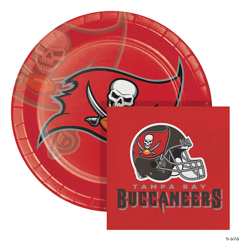 Nfl Tampa Bay Buccaneers Paper Plate And Napkin Party Kit Image