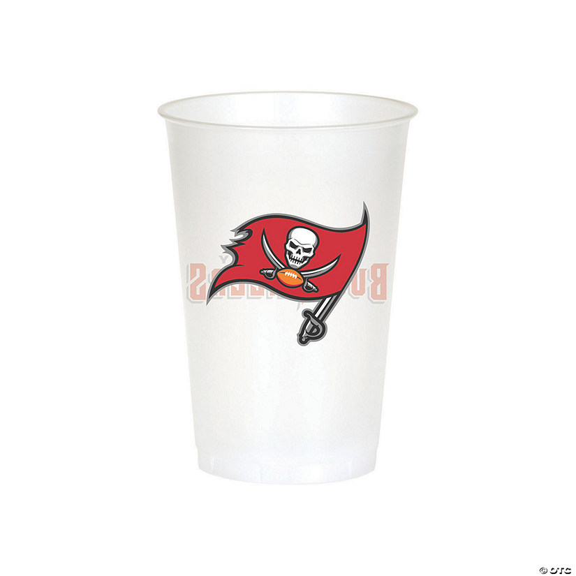 Nfl Tampa Bay Buccaneers Plastic Cups - 24 Ct. Image