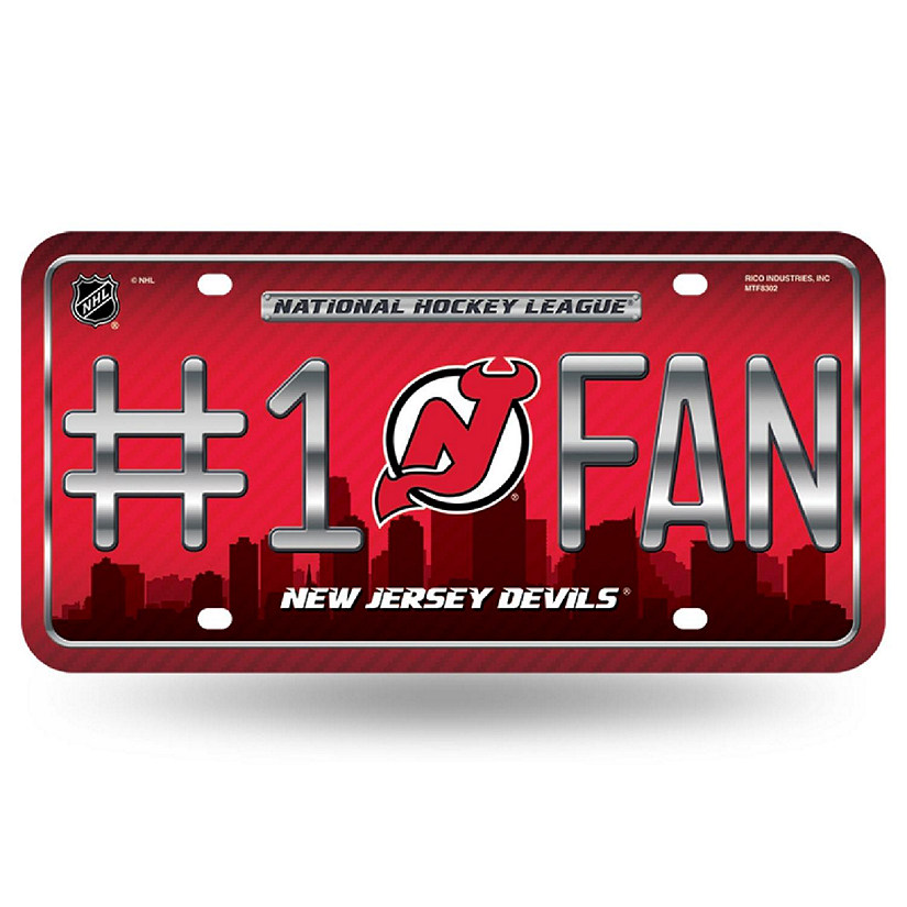 NHL New Jersey Devils License Plate Image
