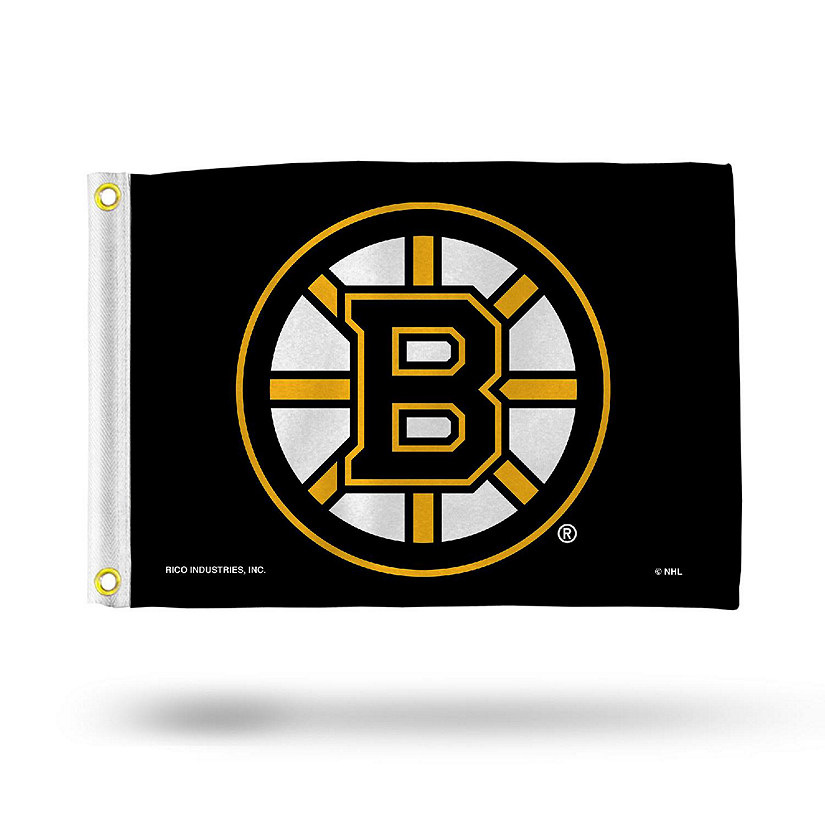 NHL Rico Industries Boston Bruins 12" x 18" Flag - Double Sided - Great for Boat/Golf Cart/Home Image