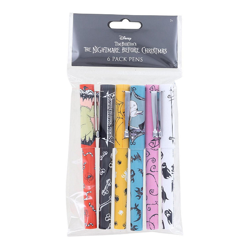 Nightmare Before Christmas Collectible Pen 6 Pack Image