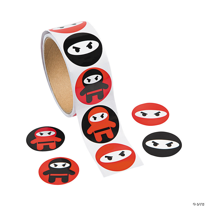 Ninja Sticker Roll - 100 Pc. Image