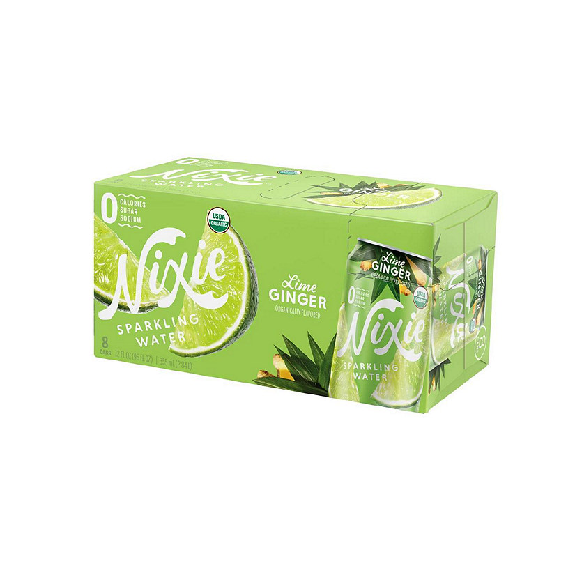 Nixie Sparkling Water - Sparkling Water Lime Ginger - Case of 3 - 8/12 FZ Image