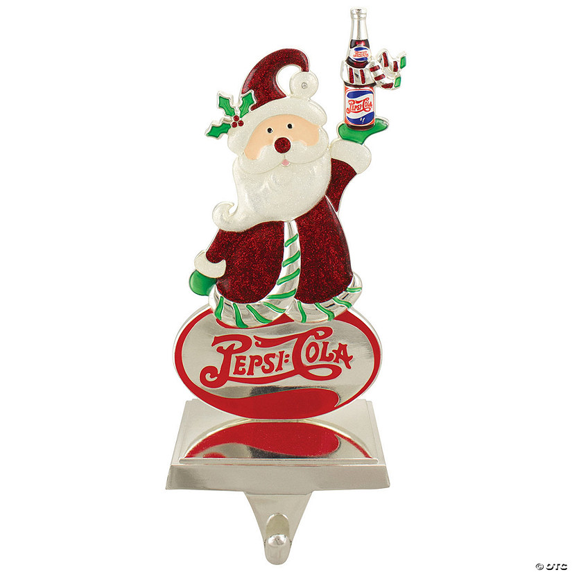 Northlight 10" Pepsi-Cola Santa Claus Christmas Stocking Holder Image