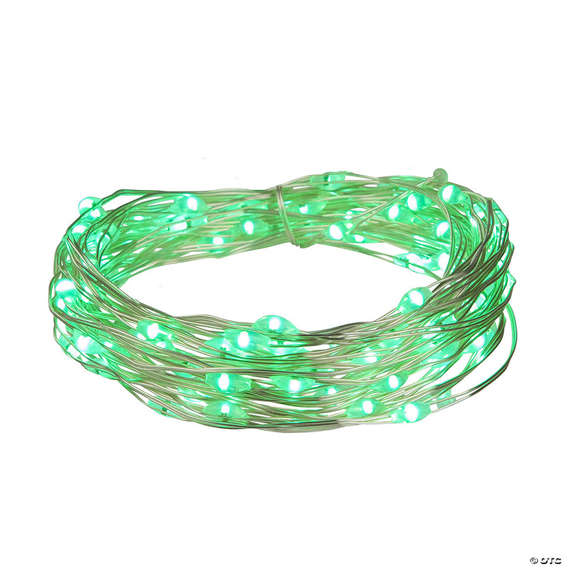 Northlight 100ct Green LED Micro Fairy Lights - 20ft  Copper Wire Image