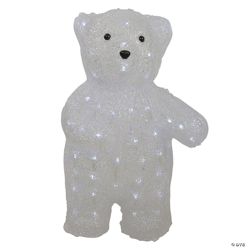 Northlight - 16.5" Lighted Commercial Grade Acrylic Polar Bear Christmas Display Decoration Image