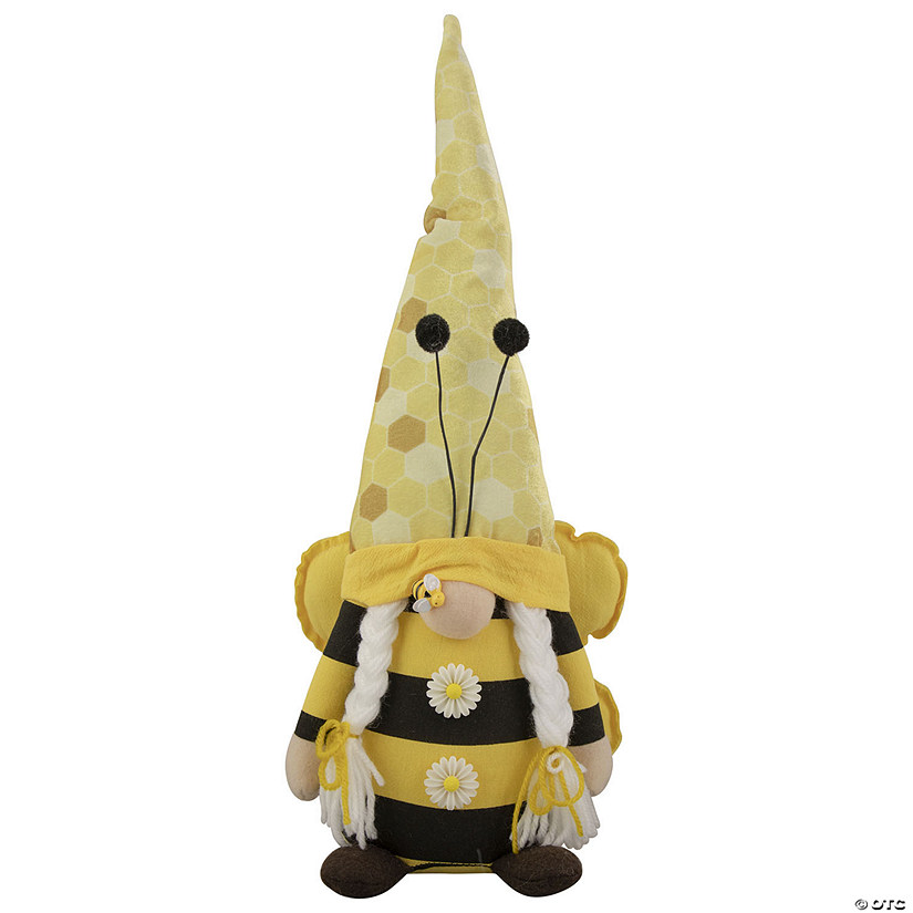 Northlight 17" black and yellow bumblebee girl springtime gnome Image
