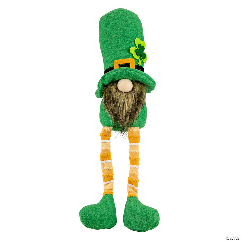 Northlight 17" st. patrick's day leprechaun gnome with dangly legs Image