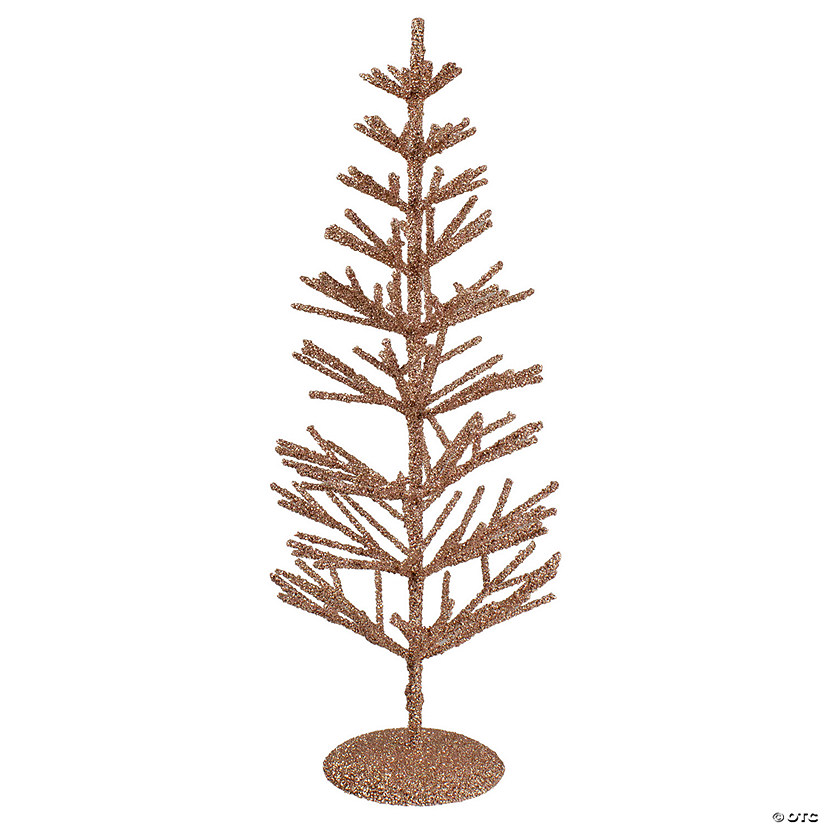 Northlight 18" Rose Gold Artificial Tabletop Christmas Tree - Unlit Image