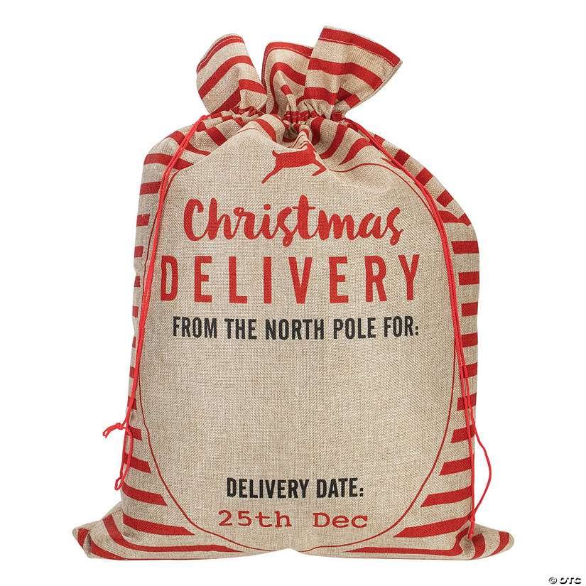 Northlight 27" Christmas Delivery Tie Gift Bag Image