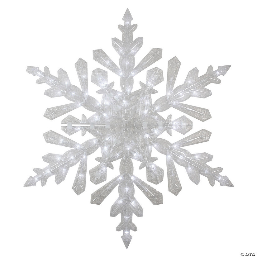 Northlight - 47" LED Lighted Twinkling Cool White Snowflake Christmas Outdoor Decoration Image