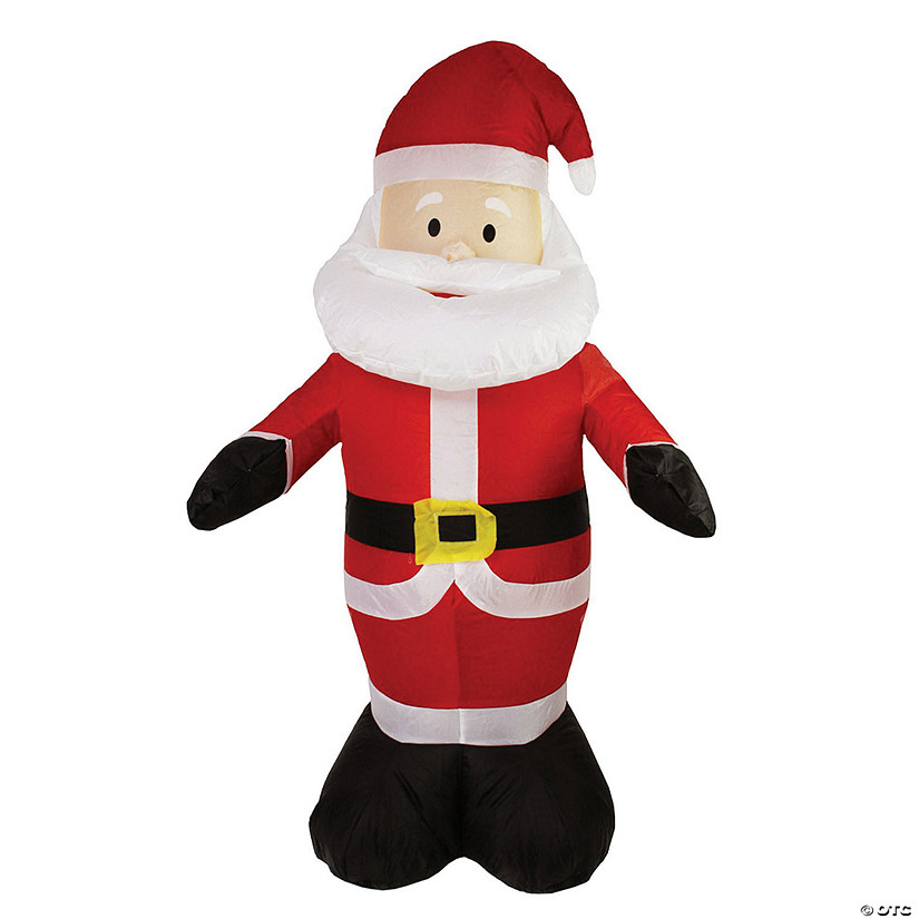 Northlight - 48" Red and White Inflatable Santa Claus LED Lighted Christmas Outdoor Decor Image