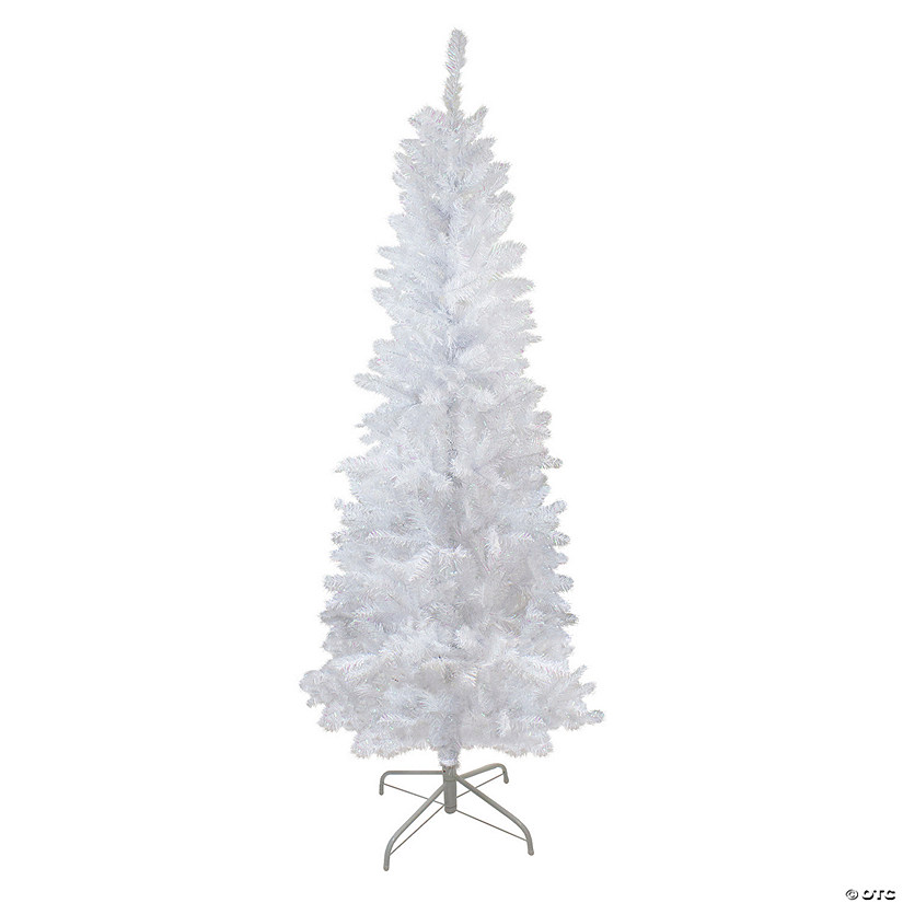 Northlight 6' Pencil White Spruce Artificial Christmas Tree - Unlit Image