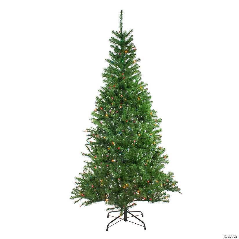Northlight 7' Pre-Lit Medium Vail Spruce Artificial Christmas Tree - Multi Lights Image